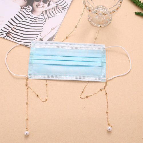 Mask Chain with Pearl Accents Bowlift