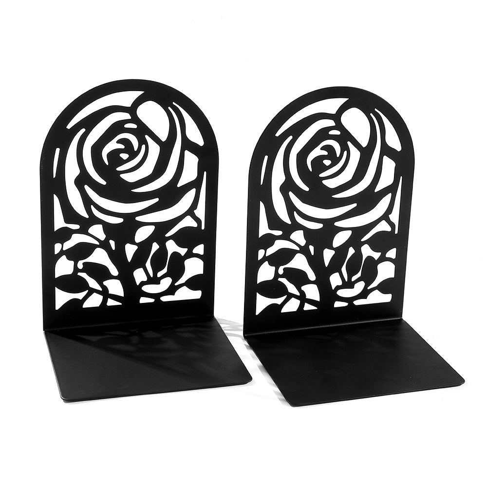 Floral-Themed Decorative Bookends