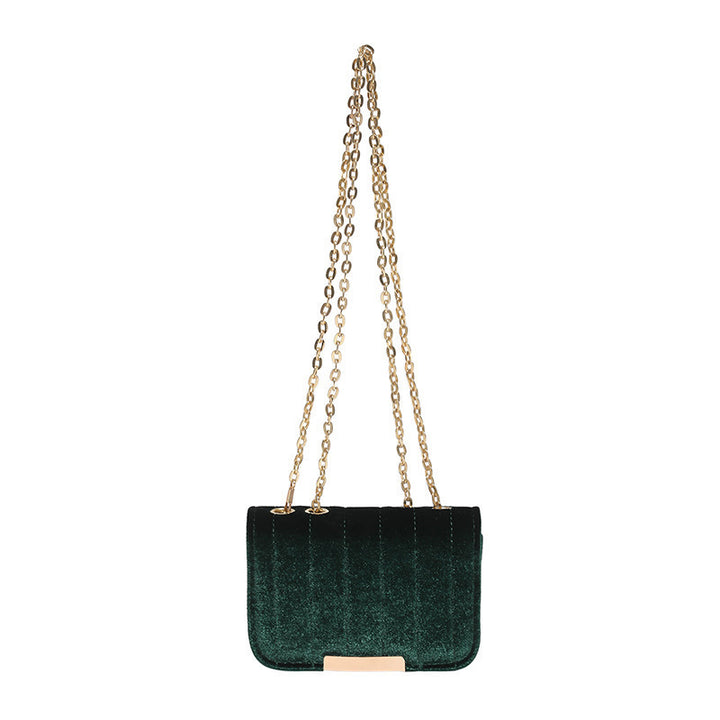 Elegant Quilted Velvet Crossbody Bag Bowlift