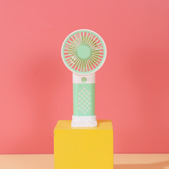 Women Portable Hand Fan with Ergonomic Handle and Adjustable Tilt Angle Bowlift