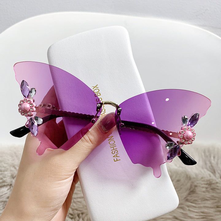 Women creative butterfly sunglasses Bowlift