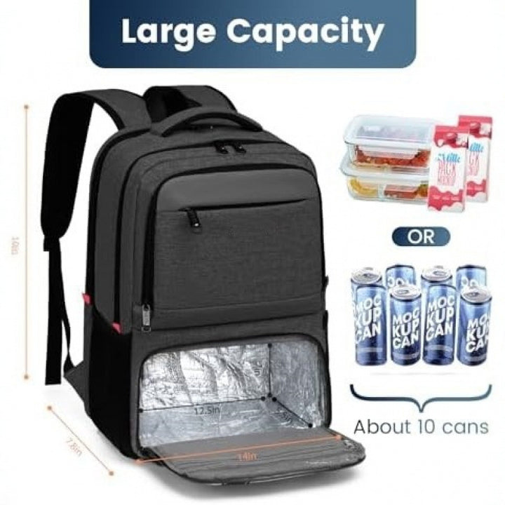 Multi-functional backpack with laptop compartment Bowlift