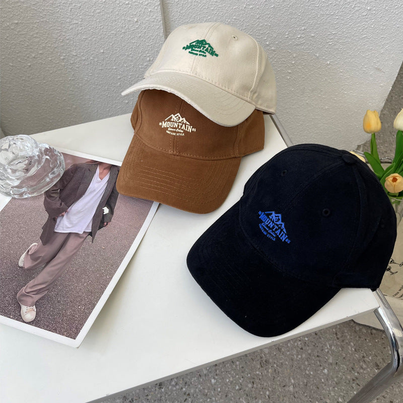 Men's Vintage-Inspired Mountain Graphic Baseball Cap Bowlift