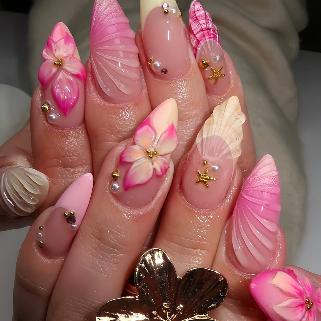 Artistic Nautical Theme Nail Art Enhancements Bowlift