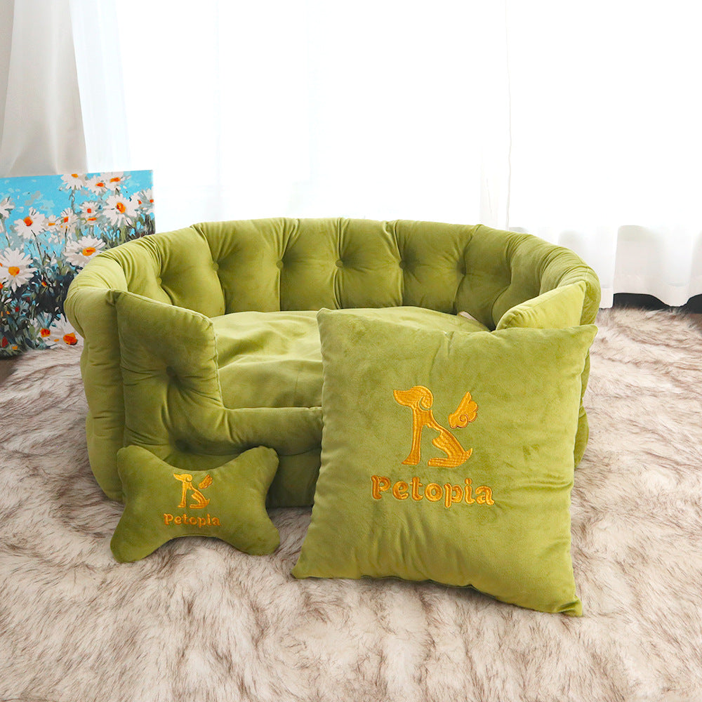Plush Snuggle dog Sofa