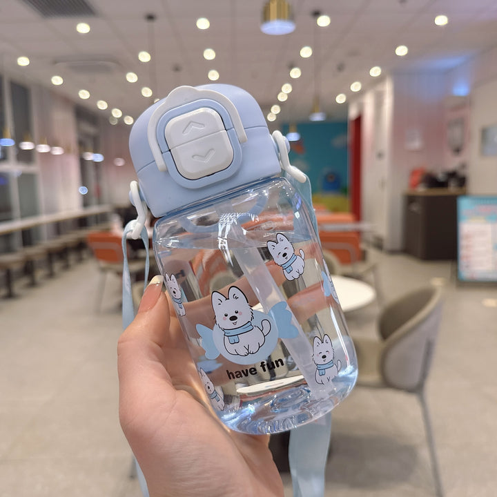Women's creative drinking bottle with ergonomic lid Bowlift
