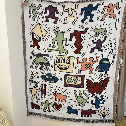 Artistic Graphic Tapestry Blanket