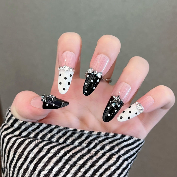 Elegant Decorative Press-On Nail Extensions Bowlift
