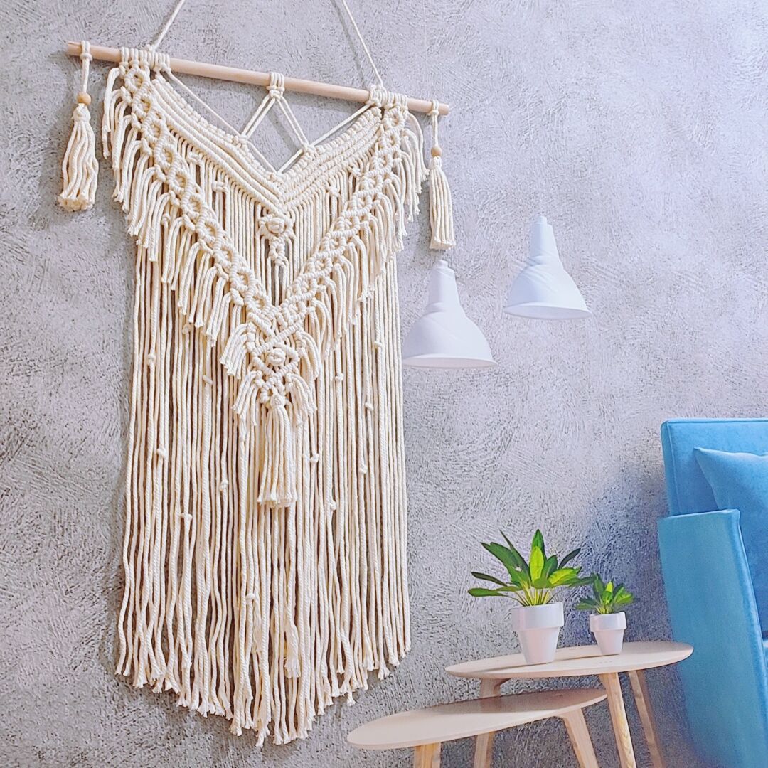 Artisan Macramé Wall Hanging Bowlift