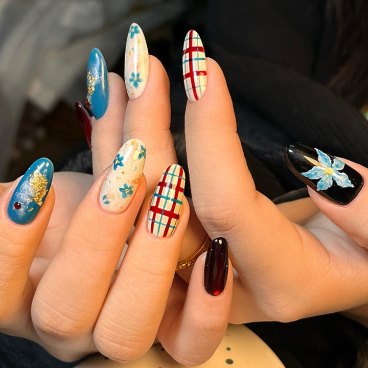 Animal-Inspired Press-On Nail Art Set Bowlift