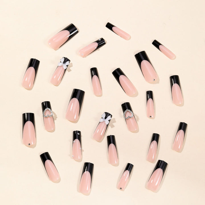 Elegant 3D Bow and Heart Nail Art Bowlift