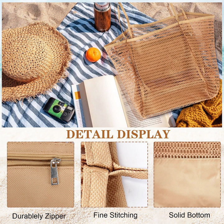 Beach bag in airy mesh design Bowlift