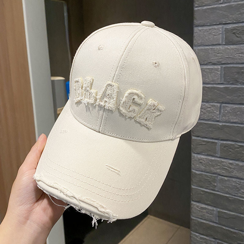 Women's Distressed Cotton Cap Bowlift