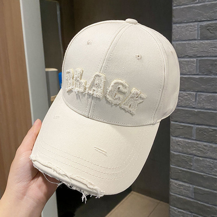 Women's Distressed Cotton Cap Bowlift