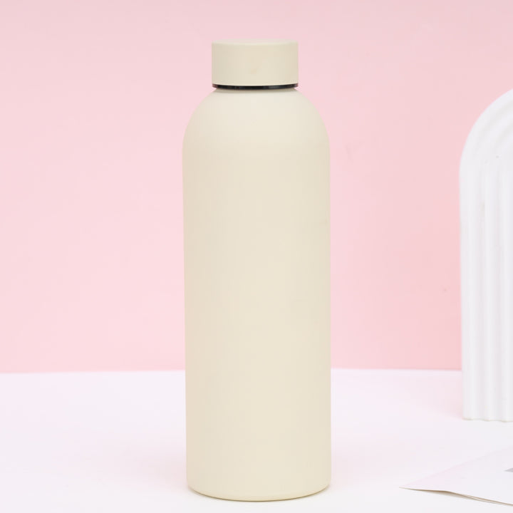 Unisex nan vacuum-insulated stainless steel drinking bottle with soft-touch surface and leak-proof screw cap Bowlift