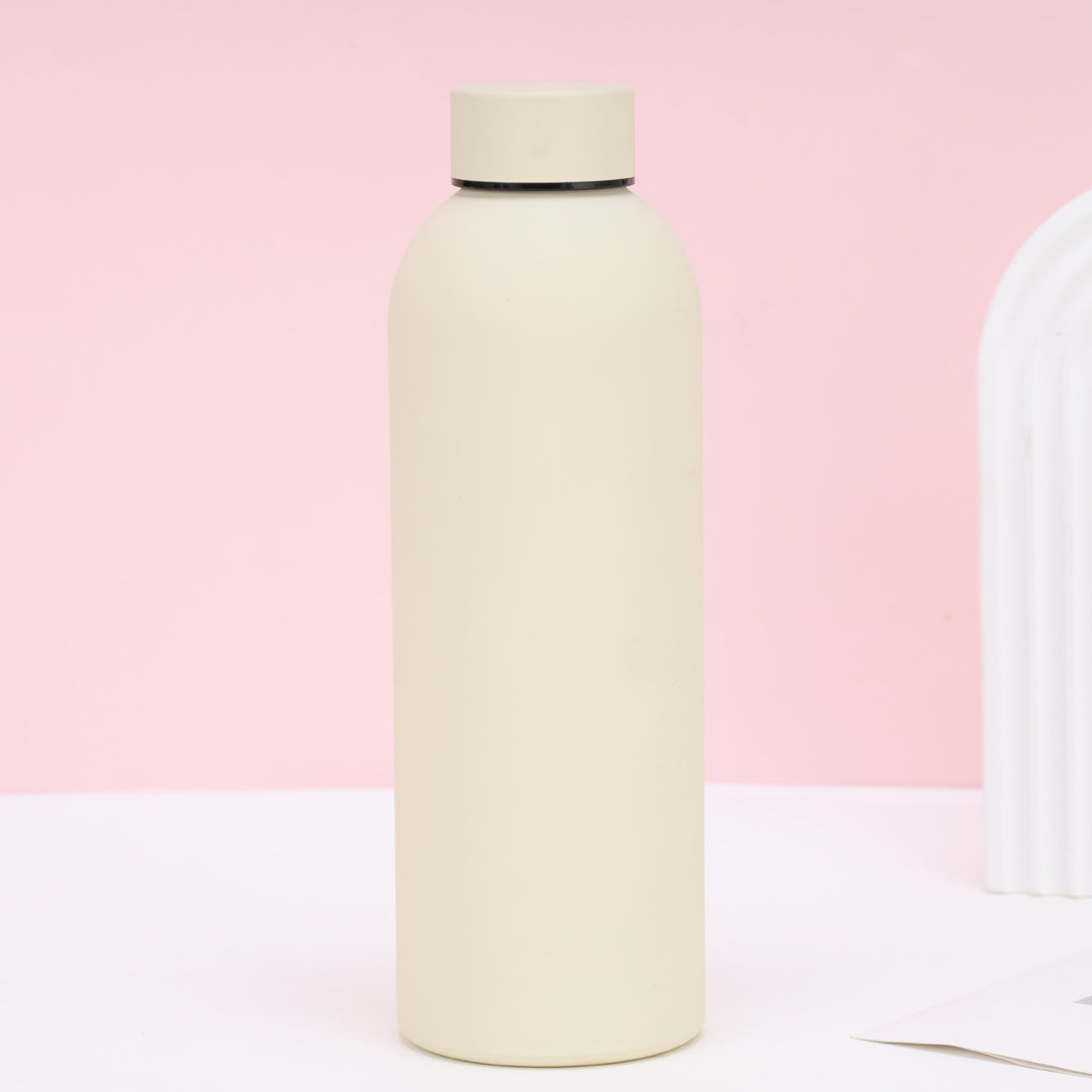 Double-Wall Insulated Stainless Steel Vacuum Bottle with Matte Silicone Sleeve Bowlift