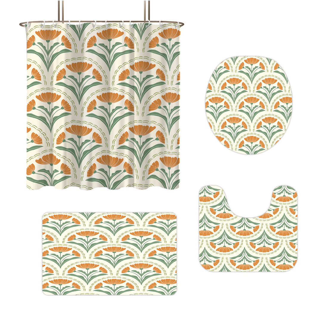 Bohemian-Themed Four-Piece Digital Bathroom Set Bowlift