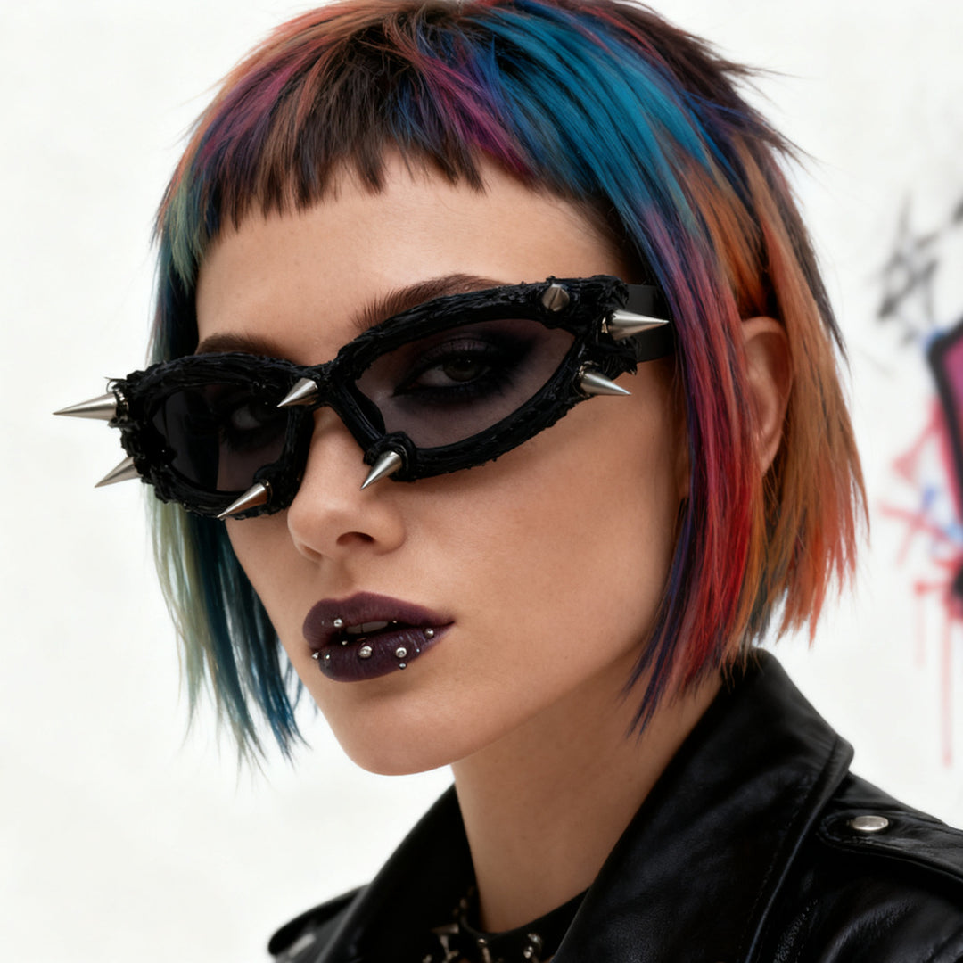 Women's extravagant fashion sunglasses with unique spikes design Bowlift