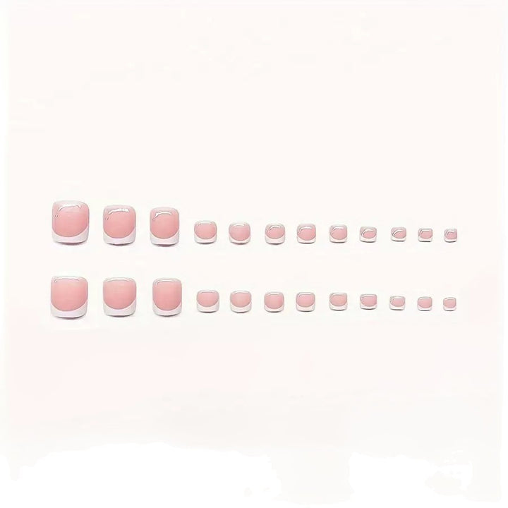 Stylish French Tip Nail Enhancements Bowlift