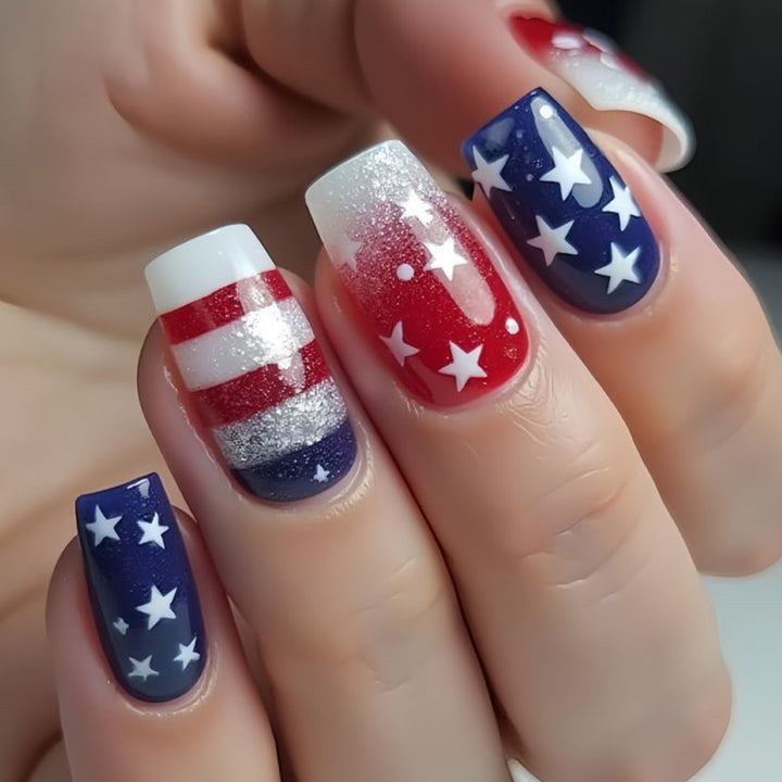 Patriotic Nail Art Decorations Bowlift
