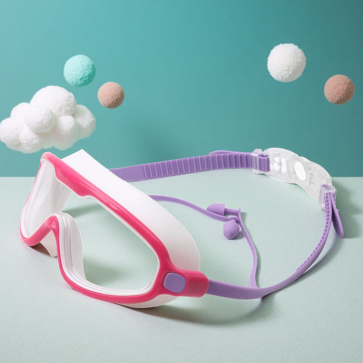 Waterproof swimming goggles with adjustable nose piece Bowlift