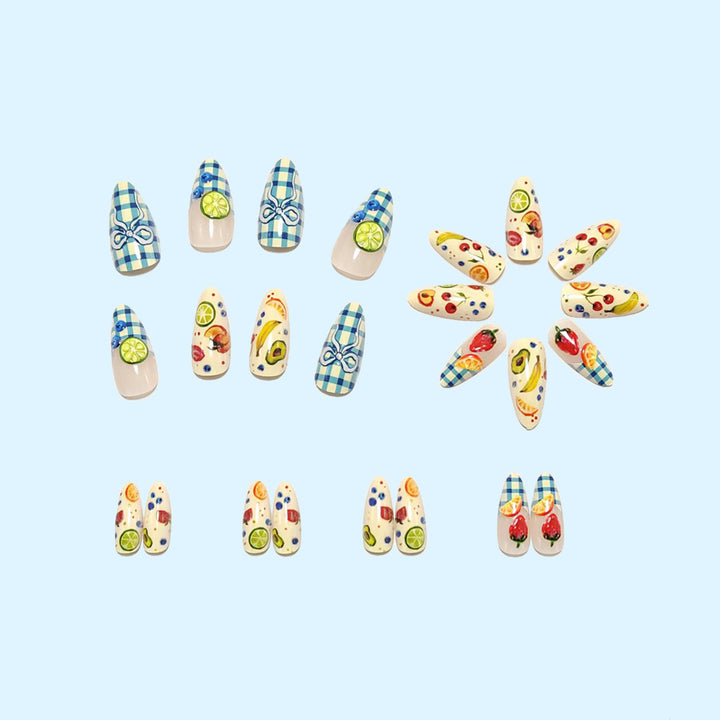 Creative Nail Design Set with Fruit Motifs Bowlift