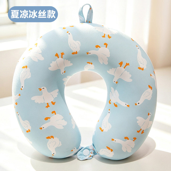 Ergonomic neck pillow with floral design Bowlift