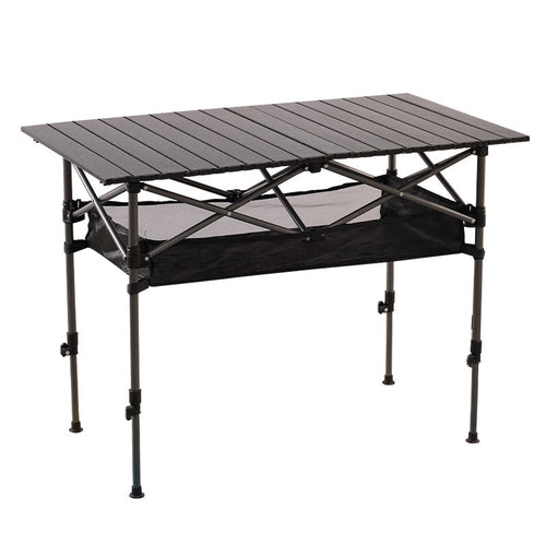 Foldable Wooden Camping Table With Carrying Bag Bowlift