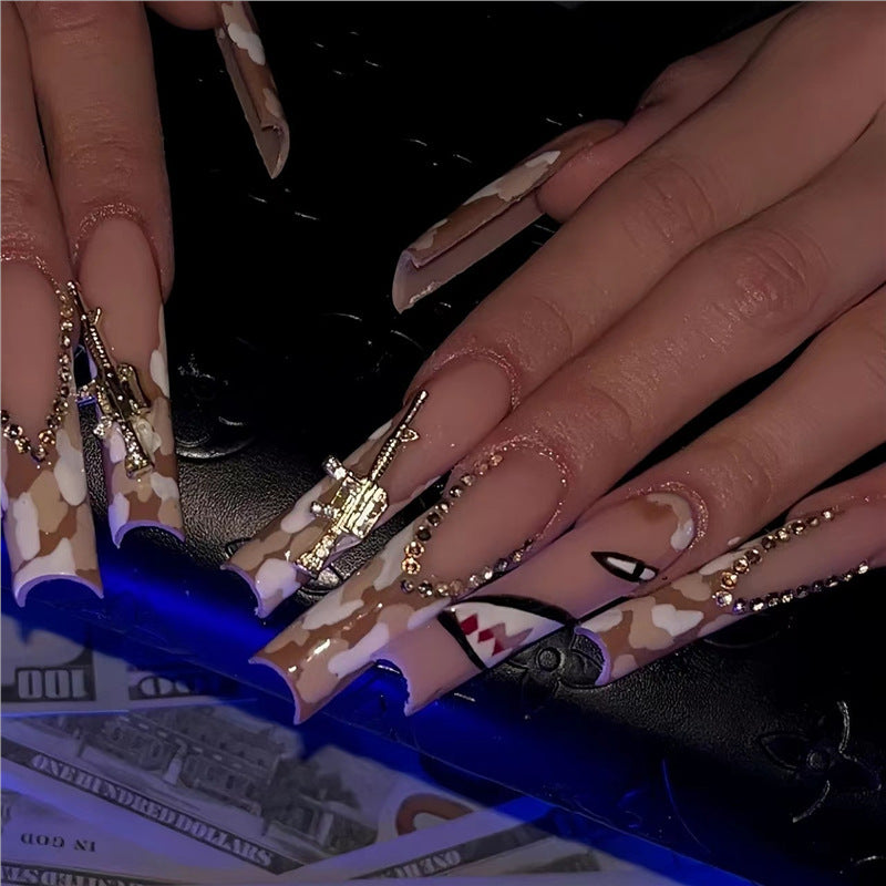 Artistic Decorative Press-On Nail Extensions Bowlift
