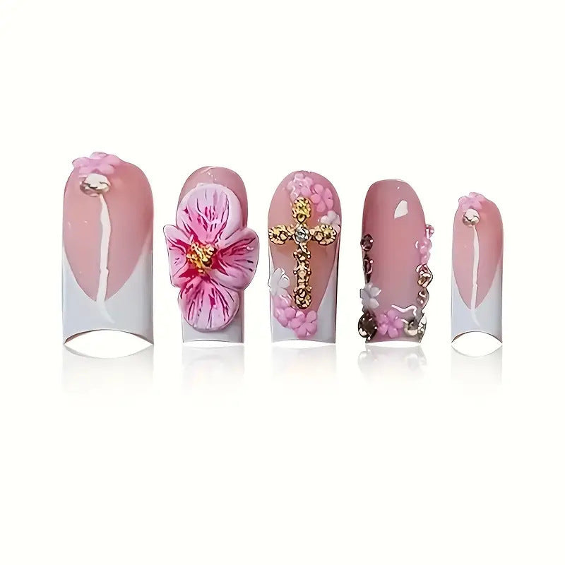 Artistic Floral Nail Art Extensions Bowlift 1787913849