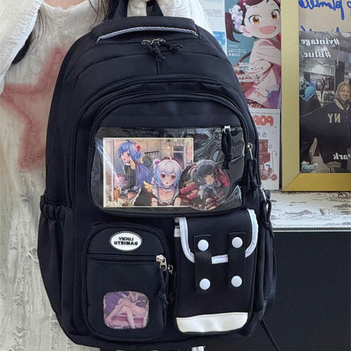 Graphic Illustration Multi-Compartment Backpack