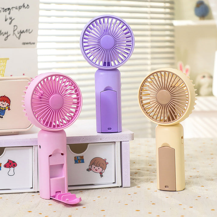 Women's Portable Mini Fan with USB Charging and Ergonomic Design Bowlift