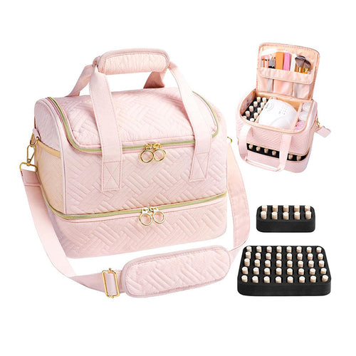 Multifunctional Cosmetic Organizer Bag with Removable Compartments Bowlift