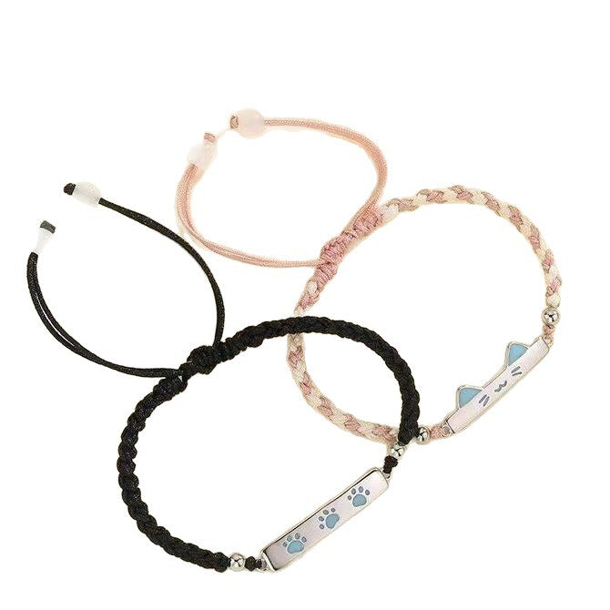 Cute Cat-Themed Charm Bracelet Bowlift
