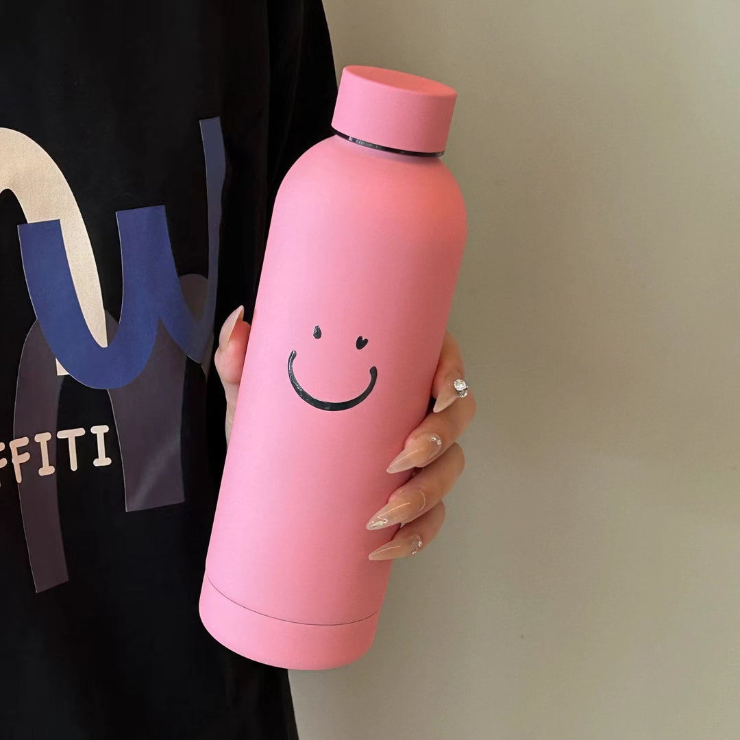 Ladies insulated bottle with cheerful smiley motif Bowlift