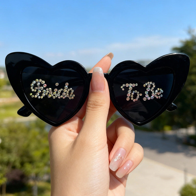Heart-Shaped Bridal Party Sunglasses Bowlift