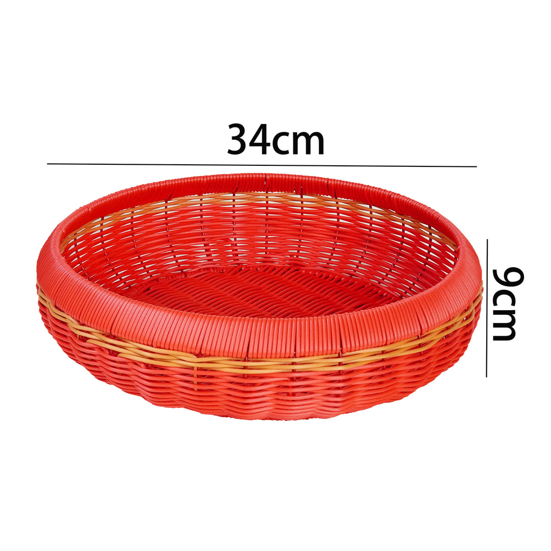 Ladies Decorative Fruit Stand with Stylish Weaving Bowlift