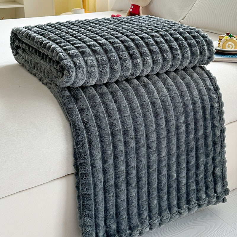 Ridge Textured Throw Blanket Bowlift