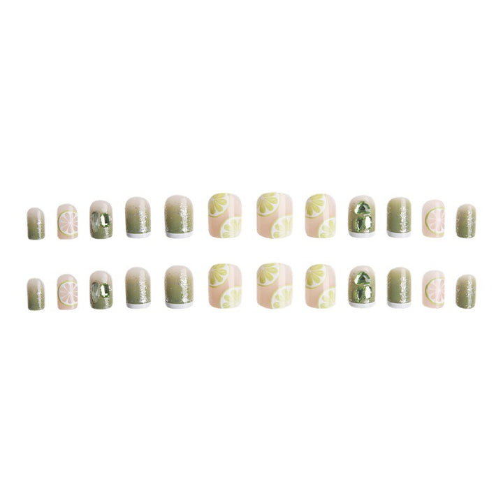Artificial nail set with elegant crystal embellishments Bowlift
