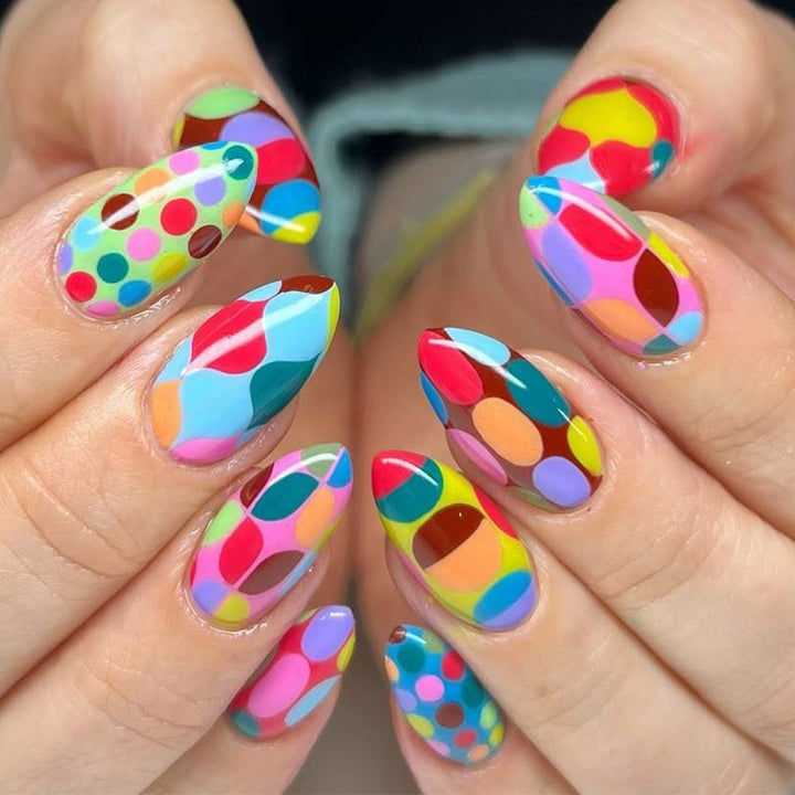 Amazing art nails with peacock feather design Bowlift
