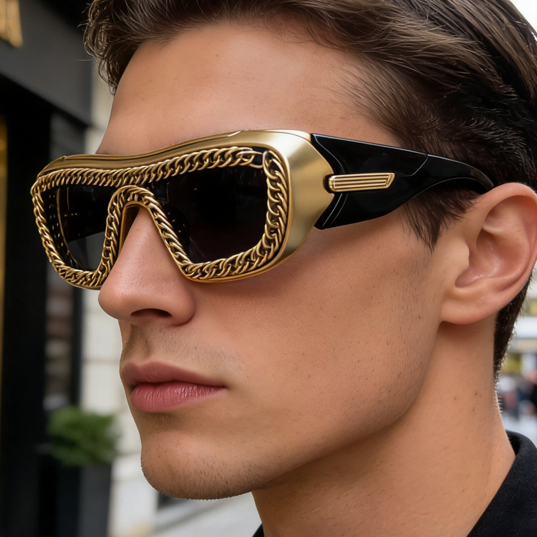Women's sunglasses with unique chain frame Bowlift