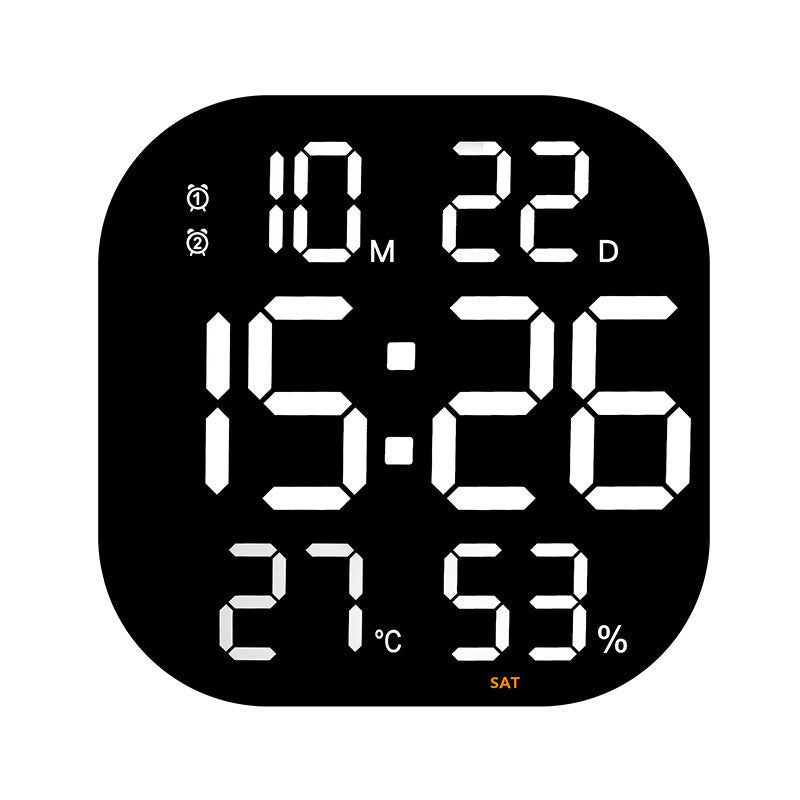 Digital Alarm Clock with Thermometer and Hygrometer Bowlift