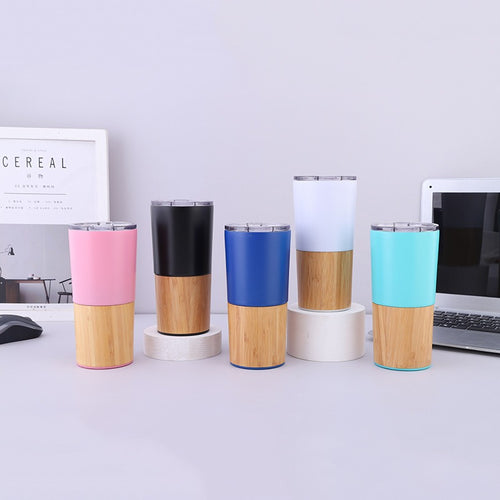 Ladies thermos mug made of eco-friendly bamboo and stainless steel Bowlift