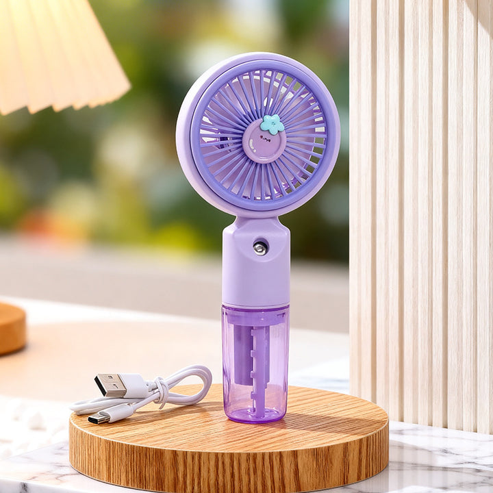 Women's Portable Mist Fan with USB Connection Bowlift