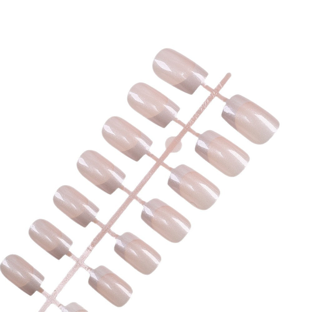 Elegant French Tip False Nails Bowlift