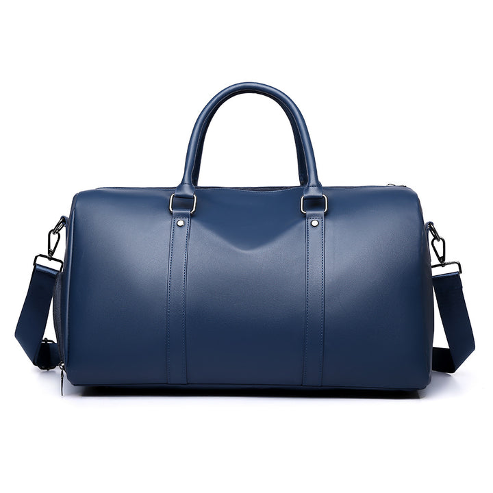 Premium Leather Weekender Duffel Bag Bowlift