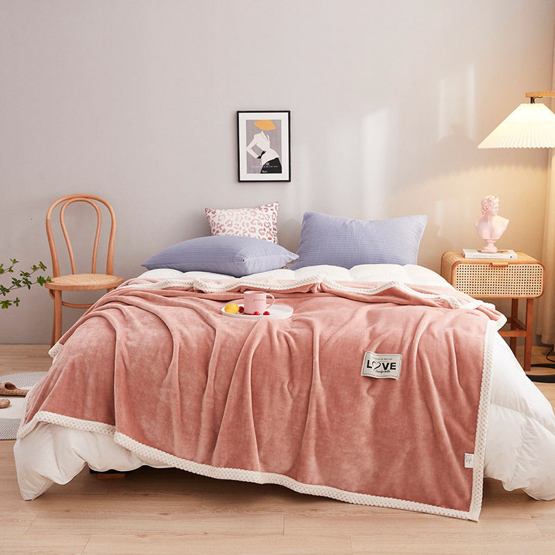 Women's Fluffy Cuddle Blanket with Playful Cloud Pattern Bowlift