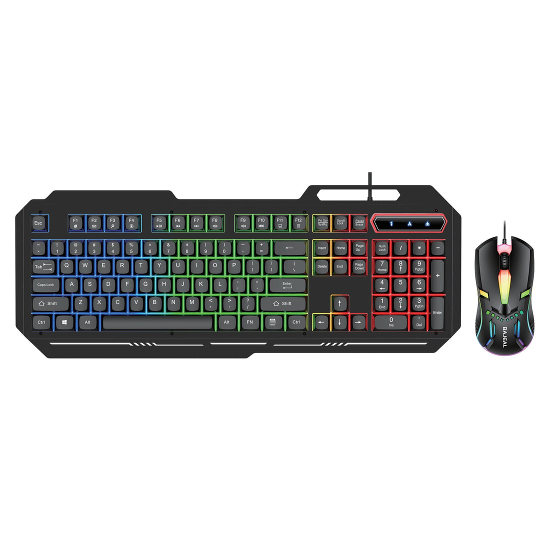 Gaming keyboard and mouse set with RGB lighting Bowlift