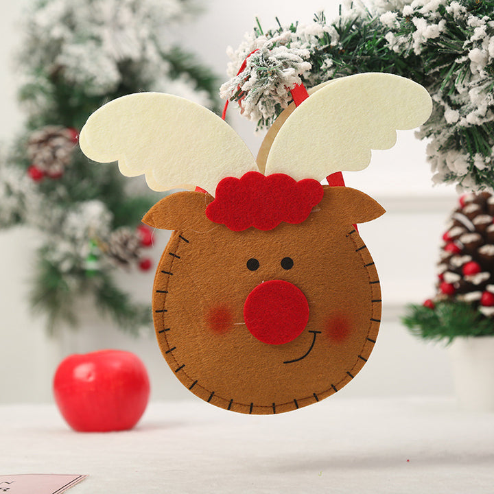Cute Christmas gnome with gift sack Bowlift