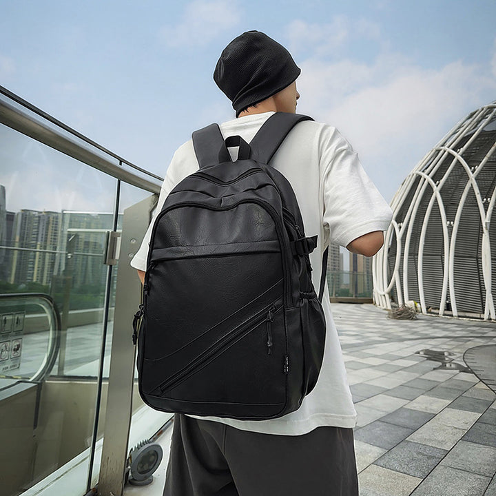 Premium Leather Laptop Backpack Bowlift